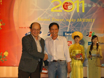 Anh Nguyễn Thành Nam tham gia Gặp gỡ đầu Xuân Tân Mão - 2011. Ảnh: S.T.