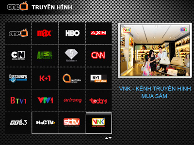 Việc bổ sung thêm 3 kênh mới, OneTV đã nâng số kênh của mình lên số 78. Ảnh: OneTV.