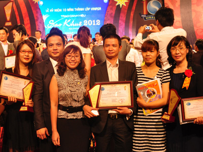 FPT Telecom lần đầu tham gia Sao Khuê và giành được 4 giải. Ảnh: Lâm Thao.