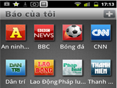 Ứng dụng sẽ tổng hợp giúp người dùng tin tức trên 25 tờ báo điện tử.