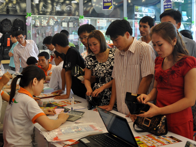 FPT Shop thứ 3 được kỳ vọng sẽ giúp FPT Retail chiếm lĩnh thị trường bán lẻ Thanh Hóa. Ảnh: Tiểu Thanh.