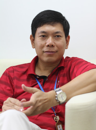 CTO đầu tiên của FPT anh Nguyễn Lâm Phương. Ảnh: Minh Trung.