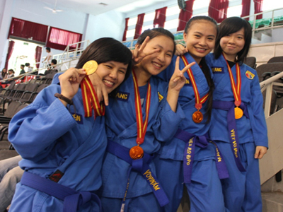 Những cô gái đã mang về những tấm HC cho vovinam ĐH FPT gồm Nguyễn Thị Thủy Tuyên, cao Thị Giang, Võ Thị Kiều Oanh, Nguyễn Thị Minh Trang