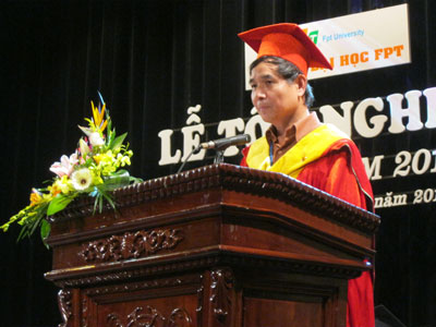 Ngày tốt nghiệp của 113 sinh viên khóa 4 là ngày đặc biệt của trường Đại học FPT. Ảnh: Thanh Nga.