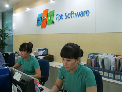 Theo FCC, FPT Software là đơn vị sử dụng logo đúng quy cách nhất tập đoàn. Ảnh: Thanh Nga.