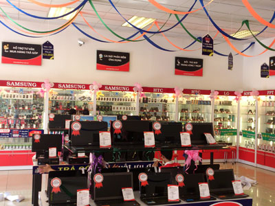 FPT SHop Thái Bình trước giờ khai trương.