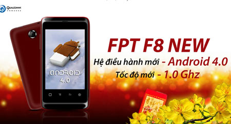 FPT F8 phiên bản mới được nâng cấp về tốc độ vi xử lý, hệ điều hành, màu sắc với mức giá rẻ hơn phiên bản cũ.