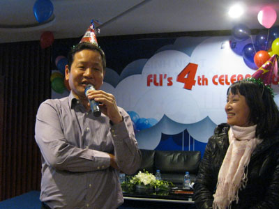 Cha đẻ của FLI - Chủ tịch HĐQT FPT Trương Gia Bình chúc mừng FLI 4 tuổi.