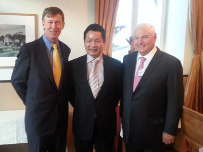 Anh Trương Gia Bình gặp Tổng thống Panama, Riccardo Martinelli và Thống đốc bang Colorado, John Hickenlooper