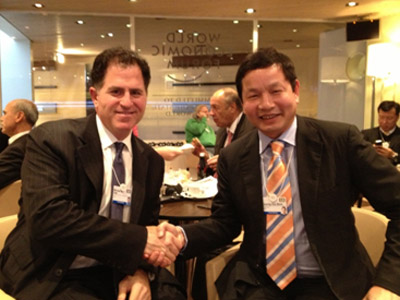 Chủ tịch HĐQT FPT Trương Gia Bình cùng Giám đốc Dell