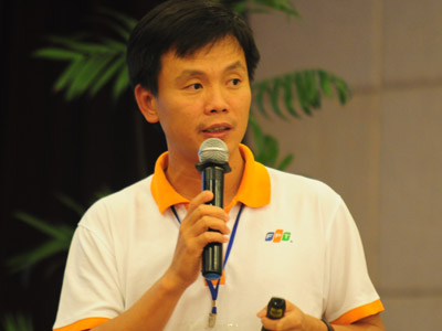 Anh Phạm Minh Tuấn được ví là thế hệ cao thủ thứ hai của ngàng phần mềm FPT. Ảnh: Thùy Dương.