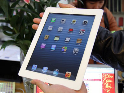 iPad 4 phiên bản 128 Gb đã được FPT Retail tiến hành đặt hàng từ đầu tháng 2. Ảnh: S.