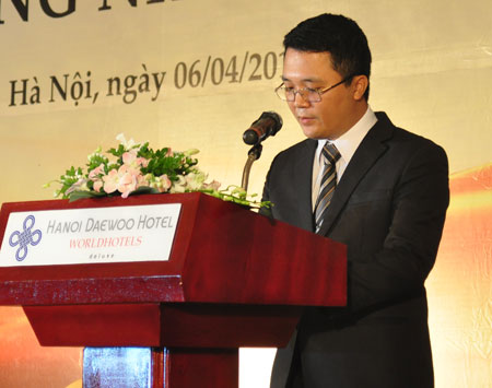 Đại diện Ban Kiểm soát, ông Nguyễn Khải Hoàn, cho biết với 74,48% số cổ phiếu có quyền biểu quyết, đại hội