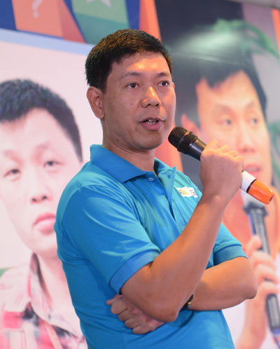 Giám đốc Công nghệ FPT Nguyễn Lâm Phương hài lòng về sự kiện Ngày Công nghệ lần đầu tiên được tổ chức tại FPT. Ảnh: Tuấn