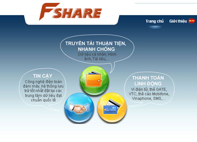 Fshare được chuyên gia FPT thiết kế và xây dựng trên mô hình điện toán đám mây, với giao diện tiếng Việt đơn giản, dễ sử dụng. Dịch vụ này cung cấp khả năng chia sẻ, trao đổi dữ liệu tốc độ cao dựa trên nhiều công nghệ mạng Internet mũi nhọn, cho phép người dùng tải lên/tải vè những tập tin lớn với tốc độ và lưu trữ đến hàng terabites (TB).