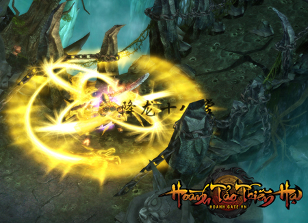 Giáng Long Thập Bát Chưởng của Quách Tĩnh cũng đồng thời xuất hiện. Ảnh: FPT Online.