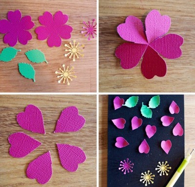 Ba Bước Đơn Giản Làm Hoa Giấy Trang Trí Nhà