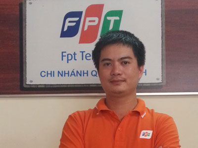 PGĐ FPT Telecom chi nhánh Quảng Bình Hoàng Hà mong có Tượng đài Võ Nguyên Giáp trên quê hương anh. Ảnh: NVCC.