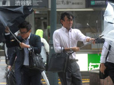 Siêu bão Wipha đổ bộ Nhật Bản. Nhân viên FPT vẫn an toàn. Ảnh: S.T.