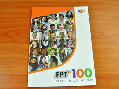 Bìa sách FPT 100 năm 2012. Ảnh: C.T.