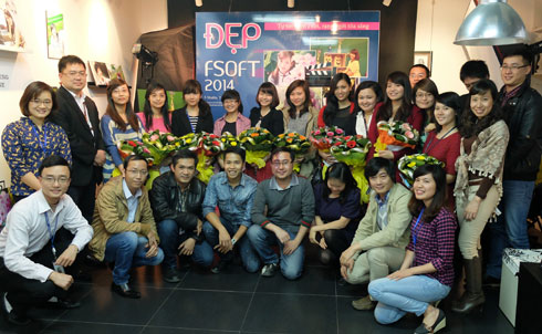 Lễ trao giải đã diễn ra trong không khí ấm cúng tại F-Studio, tầng 6, tòa nhà FPT Cầu Giấy với sự tham gia của lãnh đạo đơn vị và các thí sinh tham dự Đẹp FSOFT 2014.