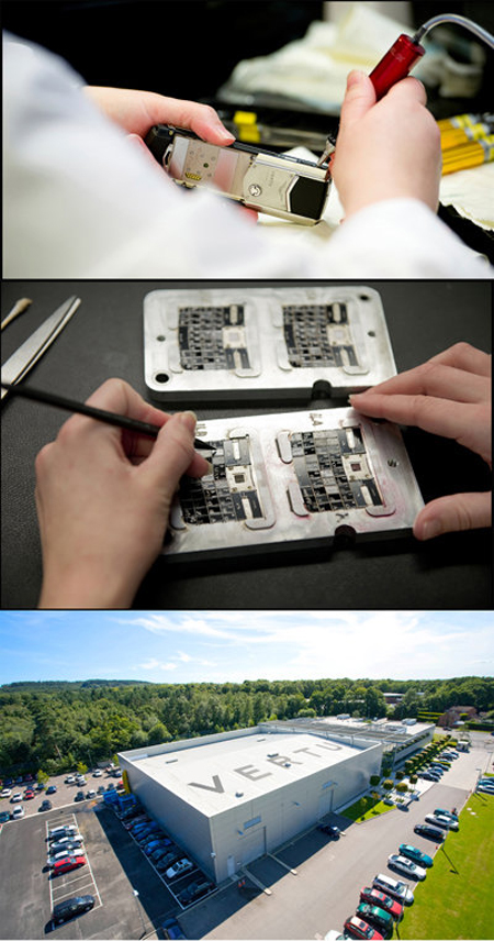 Chế tác thủ công điện thoại siêu sang tại nhà máy Vertu, Church Crookham, Hampshire, Anh.