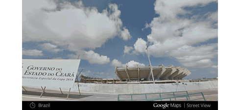 Sân vận động Worldcup, Fortaleza, Brazil. Thời gian: tháng 2/2012 - tháng 9/2013. Sân bóng đá đang dần mọc lên tại Fortaleza, Brazil. Đây là một những thành phố đăng cai FIFA World Cup 2014.