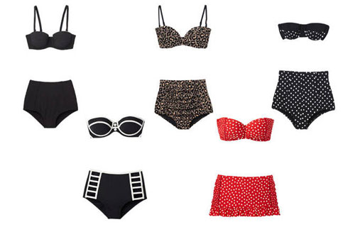 Đây là xu hướng áo bơi hot nhất của hè 2014 rất được lòng các tín đồ thời trang. Ưu điểm của bộ áo này nằm ở chiếc quần cạp cao, giúp bạn che được vòng eo không mấy thon gọn của mình, đồng thời che bớt khuyết điểm của vòng hông dù to hay nhỏ.