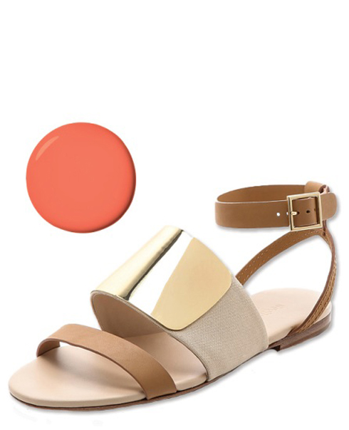 Sự kết hợp hài hòa giữa màu móng và sandals tạo cho bạn cảm giác tự tin và thoải mái khi đi chơi biển.