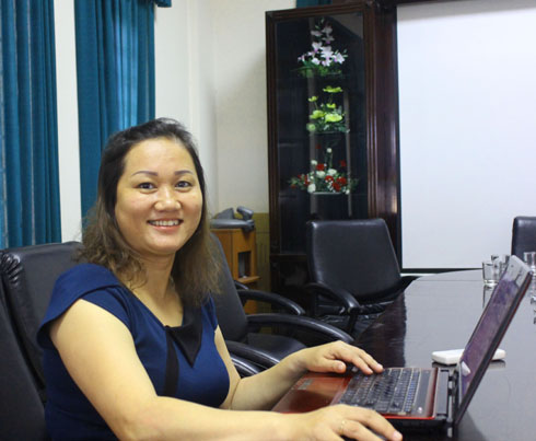 Chị Trương Thị Ngọc Thạch (quê Đà Nẵng) đánh giá cao môi trường làm việc quốc tế hóa tại FPT.