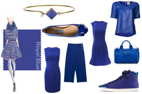 Trước đây, xanh royal thường được sử dụng trong dạ tiệc vì gam màu này mang lại cảm giác mạnh mẽ, sang trọng và đầy quyền lực cho người mặc. Tuy nhiên, các nhà mốt đã sớm cập nhật xu hướng màu này trên mẫu thiết kế thường ngày.