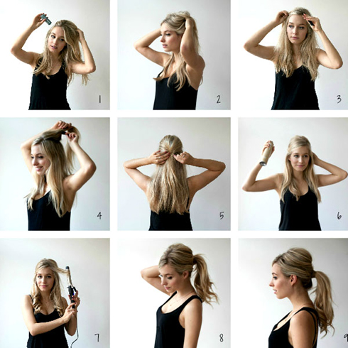 Bạn sẽ toát lên nét gợi cảm khi uốn xoăn nhẹ nhàng đuôi tóc.