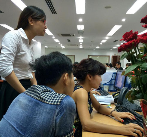FPT Telecom là đơn vị dẫn đầu trong FPT về số người thi FQ 2014. Ảnh: Minh Nguyệt.