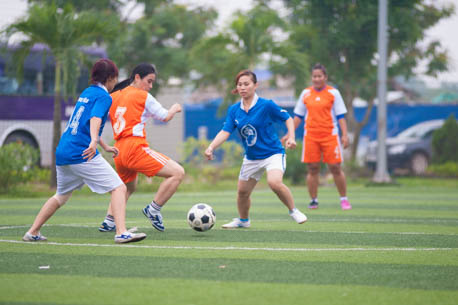 <p> Đội Hà Nội cũng giành giải Nhất ở nội dung bóng đá nữ.</p>