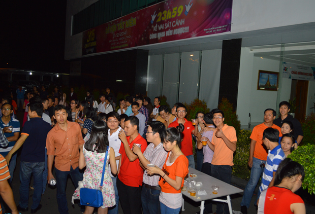 Tối 31/12, Lễ hội tất niên chào đón năm mới của thần dân FPT HCM đã được tổ chức tại tòa nhà FPT Tân Thuận, quận 7, TP HCM.