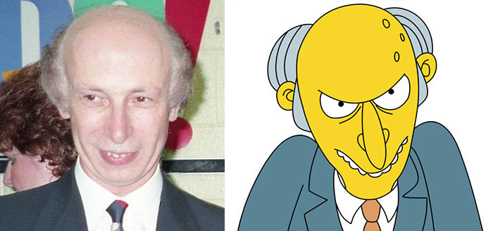 <p class="Normal"> Mr. Burns trong "Gia đình Simpson" (The Simpsons).</p>