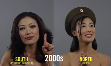 90 giây tái hiện xu hướng làm đẹp Hàn Quốc qua 100 năm