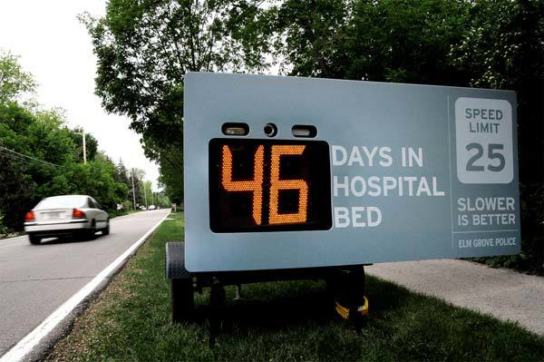 <p> <span style="color:rgb(51,51,51);background-color:rgb(245,245,245);">Biển báo giới hạn tốc độ. Tốc độ bạn đang đi là bấy nhiêu ngày phải nằm trên giường bệnh viện.</span></p>