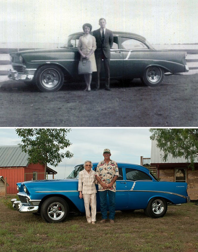 <p class="Normal"> 50 năm bên nhau với cùng một chiếc xe.</p>