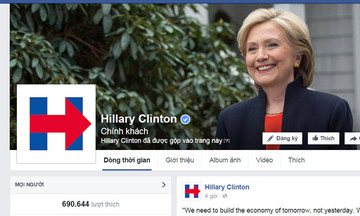 Bà Hillary Clinton dùng mạng xã hội trong cuộc đua bầu tổng thống