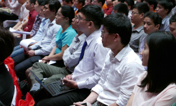 TechDay 2015 tại Hà Nội đã thu hút hơn 300 cán bộ công nghệ và đông đảo cộng đồng Start-up bên ngoài tham dự.