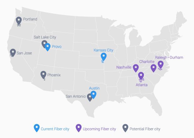 <p class="Normal" style="text-align:justify;"> Một công ty Alphabet khác sẽ là Fiber hiện có khả năng kết nối Internet 1.000 Mbps trên một giây tại 9 thành phố ở Mỹ. </p>