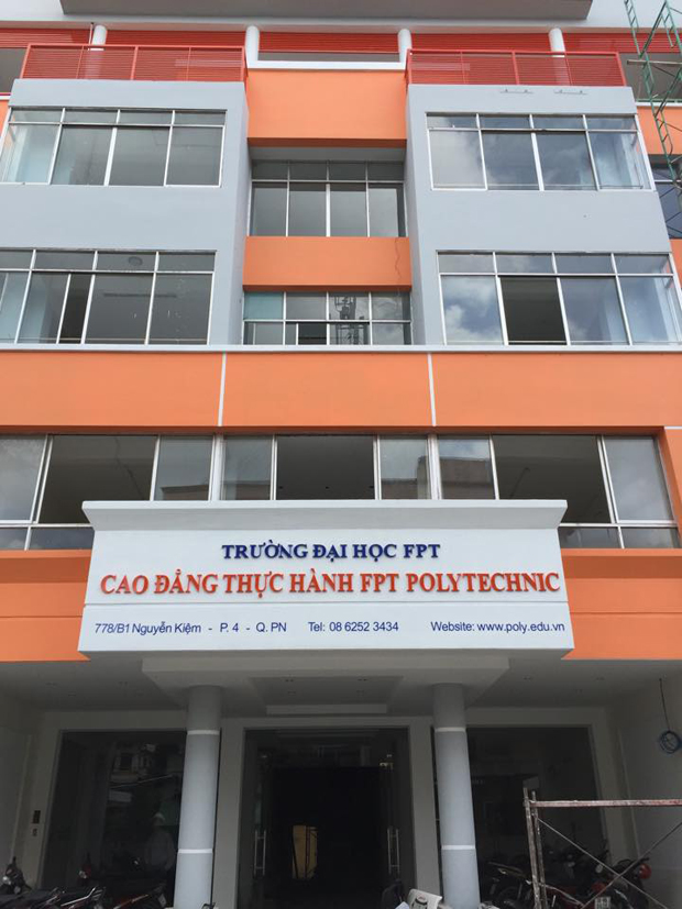 Từ tháng 9 năm nay, Cao đẳng Thực hành FPT (FPT Polytechnic) phía Nam sẽ chính thức đưa vào hoạt động tòa nhà mới tại 778/B1 Nguyễn Kiệm, phường 4, quận Phú Nhuận, TP HCM.
