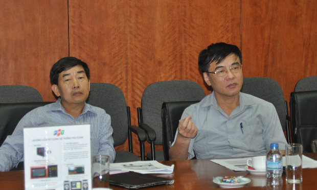 Phó chủ nhiệm Ủy ban kinh tế Nguyễn Văn Phúc gửi lời cám ơn tập đoàn đã dành thời gian tiếp đón.