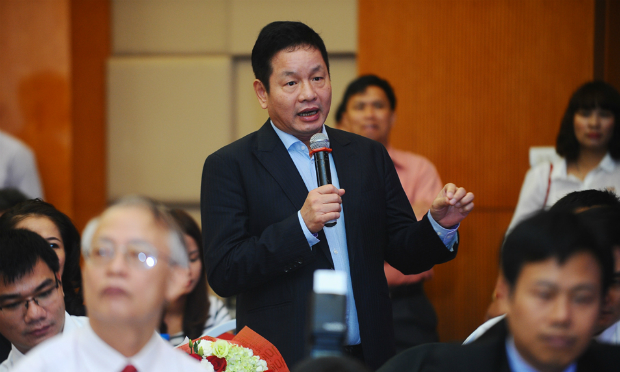 Chủ tịch FPT Trương Gia Bình cho rằng, cần phải tạo điều kiện thuận lợi cho các nhà Khoa học trẻ phát huy tài năng của mình. Ảnh: C.T.