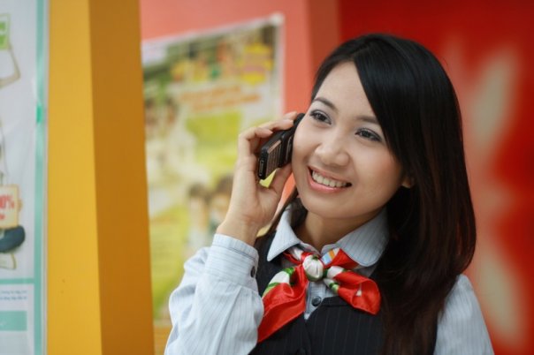 <p> Lê Thanh Thảo, cựu nhân viên FPT IS Global từng là người mẫu cho Mobifone.</p>