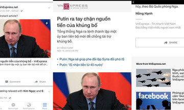 VnExpress ứng dụng 'báo chí tức thì' trên Facebook