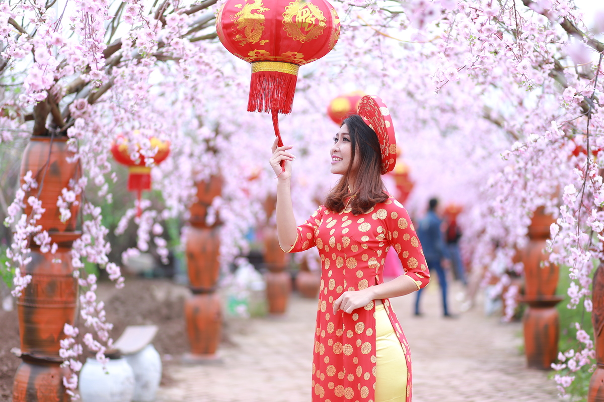 <p> Bộ ảnh được thực hiện ở vườn hoa Phương Linh, Tây Hồ, Hà Nội, trước dịp Tết Dương lịch.</p>