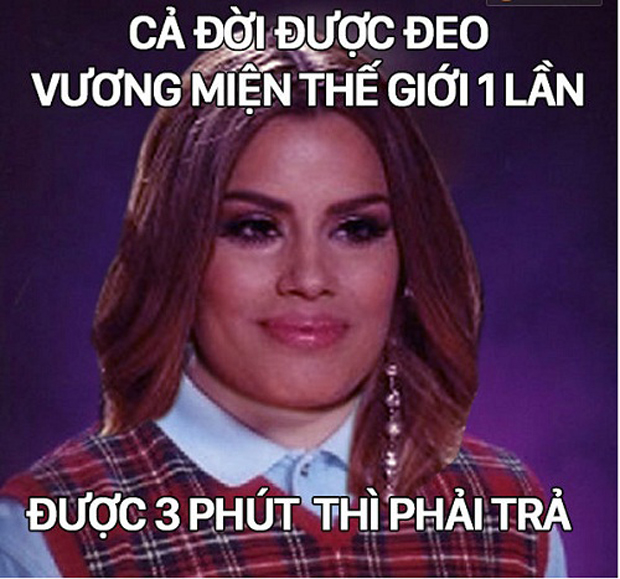 Người đẹp đến từ Colombia đã trở thành người xui xẻo nhất trong năm 2015 khi cô chỉ đội được vương miện Hoa hậu Hoàn vũ trong vòng 3 phút. Sự kiện này khiến 'cô gái chịu tổn thương nhất năm' nhận được sự cảm thông từ đông đảo người hâm mộ thế giới.