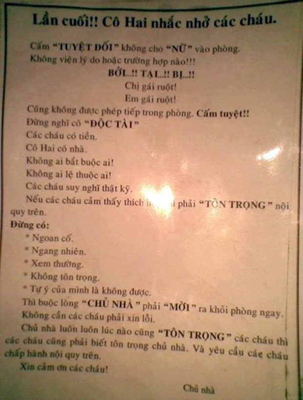 Cô Hai rất thẳng tính. Hãy như cô Hai.